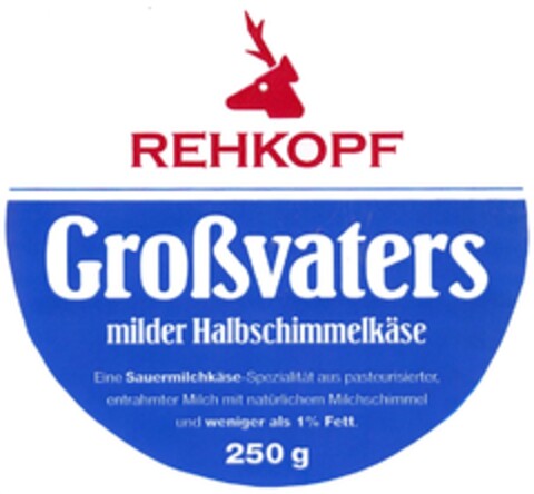 REHKOPF Großvaters milder Halbschimmelkäse Logo (DPMA, 04.01.1994)