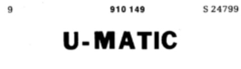 U-MATIC Logo (DPMA, 10.09.1971)