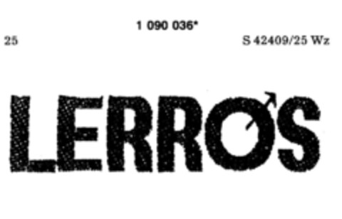 LERROS Logo (DPMA, 12.10.1985)