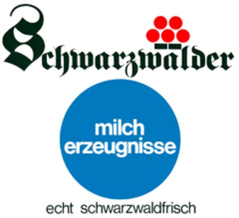 Schwarzwälder Milcherzeugnisse Logo (DPMA, 14.12.1973)