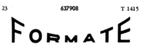 FORMATE Logo (DPMA, 02/07/1952)