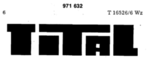 TITAL Logo (DPMA, 26.11.1974)