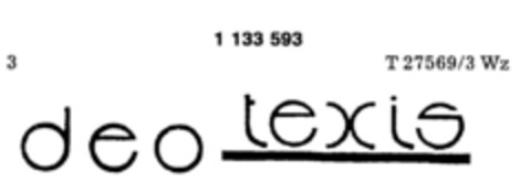 deo texis Logo (DPMA, 03.05.1988)