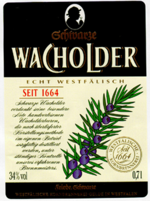 Schwarze WACHOLDER Logo (DPMA, 01/05/2001)