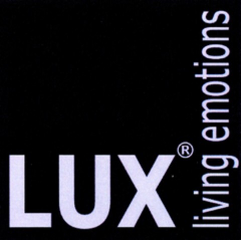 LUX living emotions Logo (DPMA, 21.04.2010)