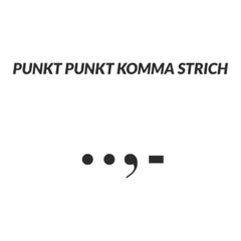 PUNKT PUNKT KOMMA STRICH Logo (DPMA, 09/05/2018)