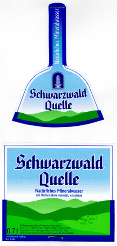 Schwarzwald Quelle Natürliches Mineralwasser Logo (DPMA, 30.04.1997)