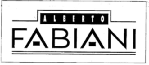 ALBERTO FABIANI Logo (DPMA, 08/20/1997)