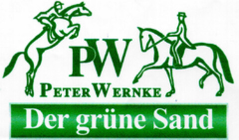 PW PETER WERNKE Der grüne Sand Logo (DPMA, 05.11.1997)