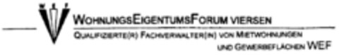 WOHNUNGSEIGENTUMSFORUM VIERSEN Logo (DPMA, 12.08.1998)