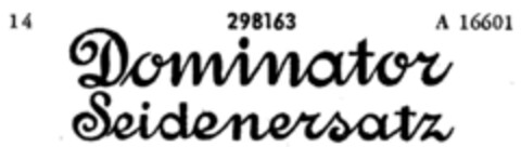 Dominator Seidenersatz Logo (DPMA, 05.12.1922)