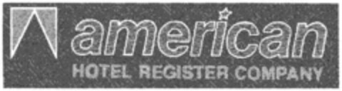 american HOTEL REGISTER COMPANY Logo (DPMA, 03/14/1991)