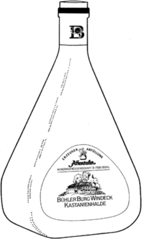 Affentaler WINZERGENOSSENSCHAFT BÜHLER BURG WINDECK KASTANIENHALDE Logo (DPMA, 29.09.1992)