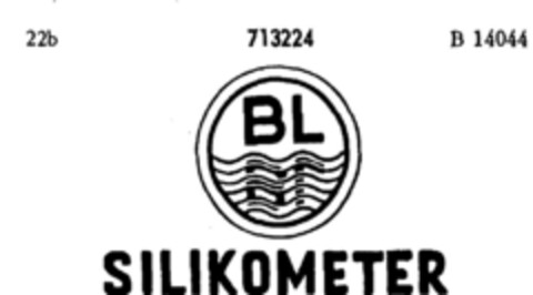 BL SILIKOMETER Logo (DPMA, 02/11/1956)
