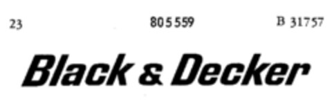 Black & Decker Logo (DPMA, 23.06.1964)