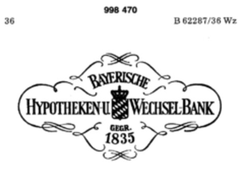 BAYERISCHE HYPOTHEKEN-U. WECHSEL-BANK Logo (DPMA, 03/13/1979)