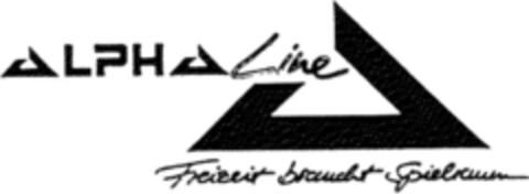 ALPHA LINE Freizeit braucht Spielraum Logo (DPMA, 16.03.1991)