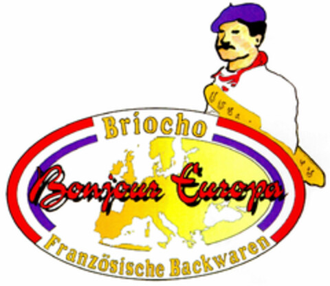 Briocho Bonjour Europa Französische Backwaren Logo (DPMA, 09/20/1991)