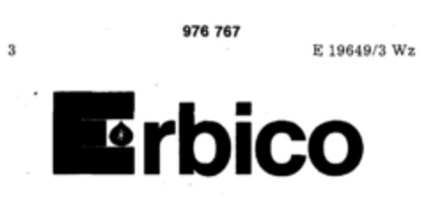 Erbico Logo (DPMA, 25.11.1977)