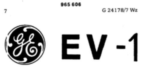 EV -1 GE Logo (DPMA, 22.11.1975)