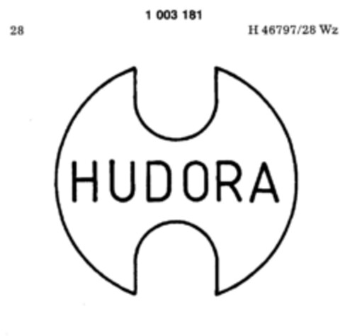 HUDORA Logo (DPMA, 23.11.1979)