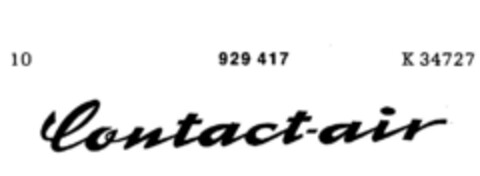 Contact-air Logo (DPMA, 19.07.1973)