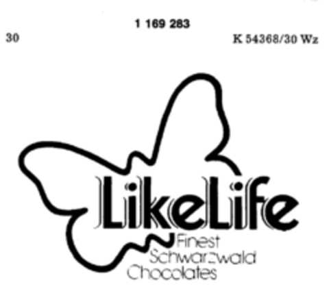 Like Life Finest Schwarzwald Chocolates Logo (DPMA, 04/29/1989)