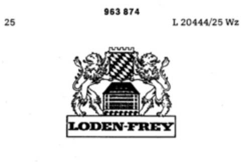 LODEN-FREY Logo (DPMA, 05/07/1975)