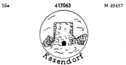 Kasendorf Logo (DPMA, 17.01.1930)