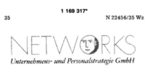 NETWORKS  Unternehmens- und Personalstrategie GmbH Logo (DPMA, 08.06.1989)