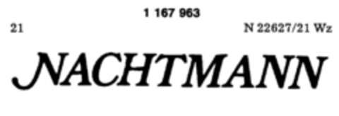 NACHTMANN Logo (DPMA, 04.09.1989)