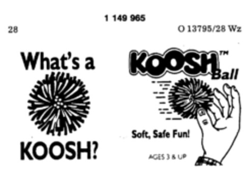 KOOSH TM Ball Logo (DPMA, 03/22/1989)