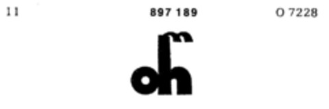 oh Logo (DPMA, 23.06.1971)