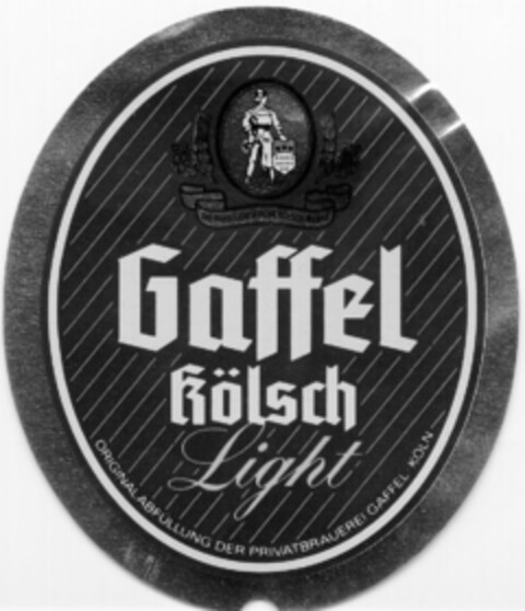 Gaffel Kölsch Light Logo (DPMA, 08.03.1991)
