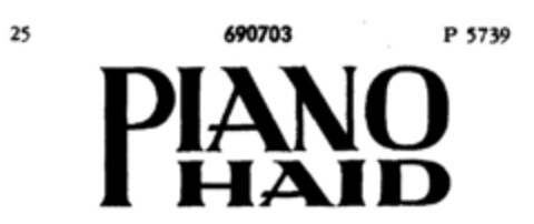 PIANO HAID Logo (DPMA, 16.09.1955)