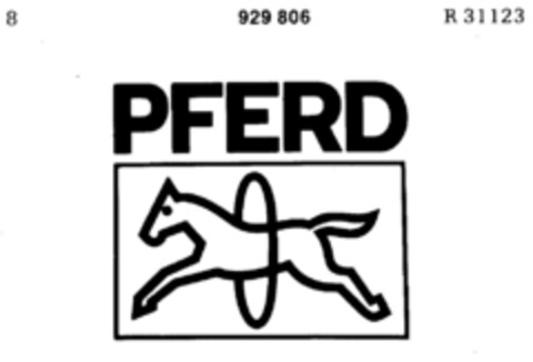 PFERD Logo (DPMA, 22.05.1974)