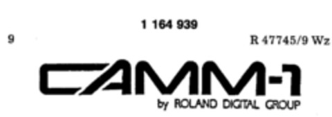 CAMM by ROLAND DIGITAL GROUP Logo (DPMA, 02/16/1989)