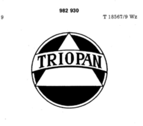 TRIOPAN Logo (DPMA, 06.06.1978)