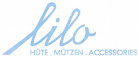 lilo HÜTE.MÜTZEN.ACCESSORIES Logo (DPMA, 09/24/2008)