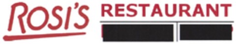 ROSI'S RESTAURANT Logo (DPMA, 03.12.2013)