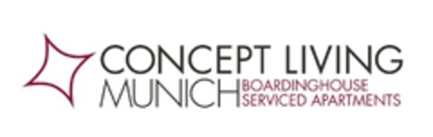 CONCEPT LIVING MUNICH BOARDINGHOUSE SERVICED APARTMENTS Logo (DPMA, 21.10.2015)