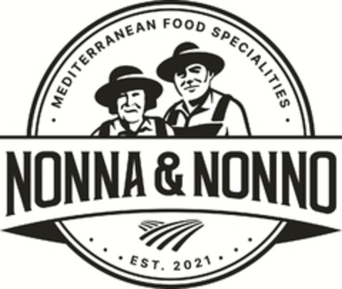 NONNA & NONNO · MEDITERRANEAN FOOD SPECIALITIES · Logo (DPMA, 05.01.2022)