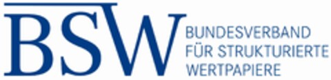 BSW BUNDESVERBAND FÜR STRUKTURIERTE WERTPAPIERE Logo (DPMA, 07/11/2023)