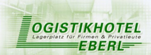 LOGISTIKHOTEL Lagerplatz für Firmen & Privatleute EBERL Logo (DPMA, 09/18/2003)