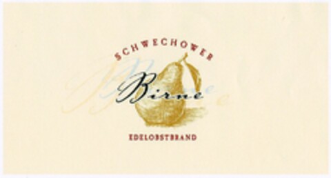 SCHWECHOWER Birne EDELOBSTBRAND Logo (DPMA, 12.11.2003)