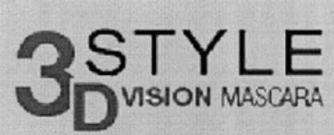 3STYLE 3D VISION MASCARA Logo (DPMA, 30.10.2006)