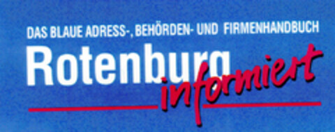 Rotenburg informiert Logo (DPMA, 09.06.1995)