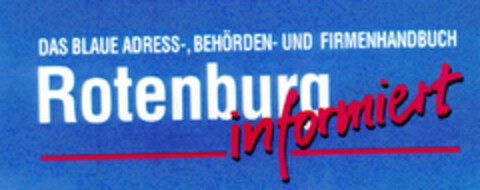 Rotenburg informiert Logo (DPMA, 06/09/1995)