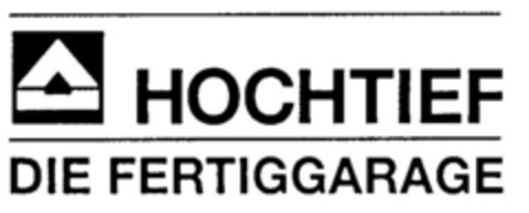 HOCHTIEF DIE FERTIGGARAGE Logo (DPMA, 06.11.1997)