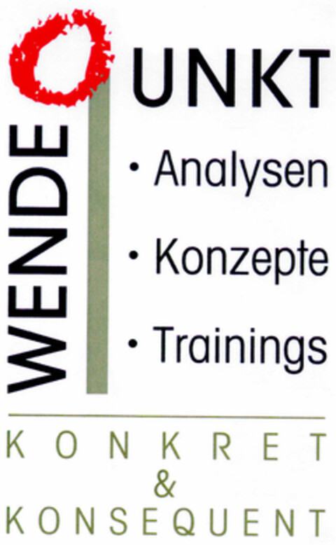 WENDE PUNKT ·Analysen ·Konzepte ·Trainings KONKRET & KONSEQUENT Logo (DPMA, 17.02.1999)